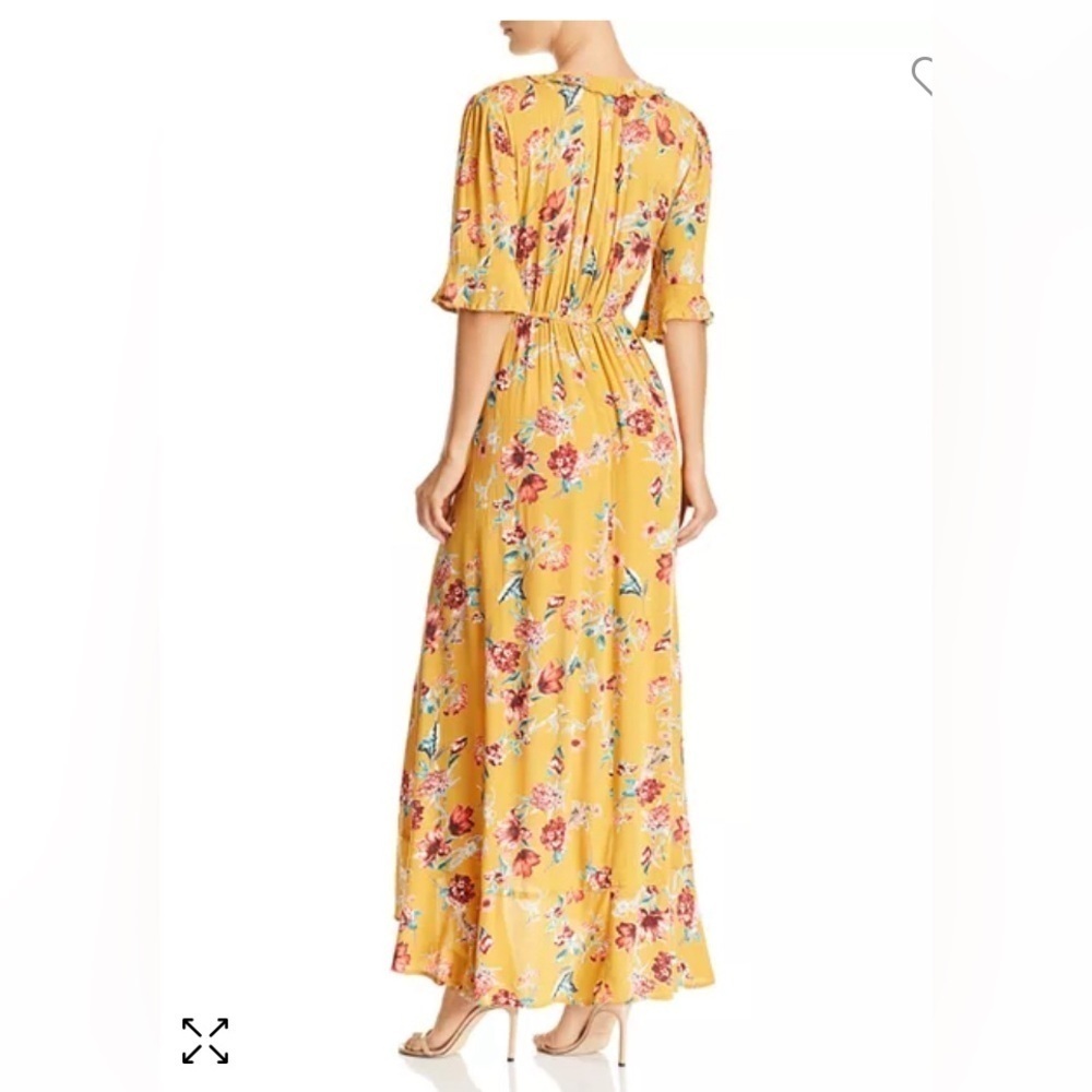 Band Of Gypsies Hudson Floral-Print Maxi Wrap Dress XS - Picture 2 of 13